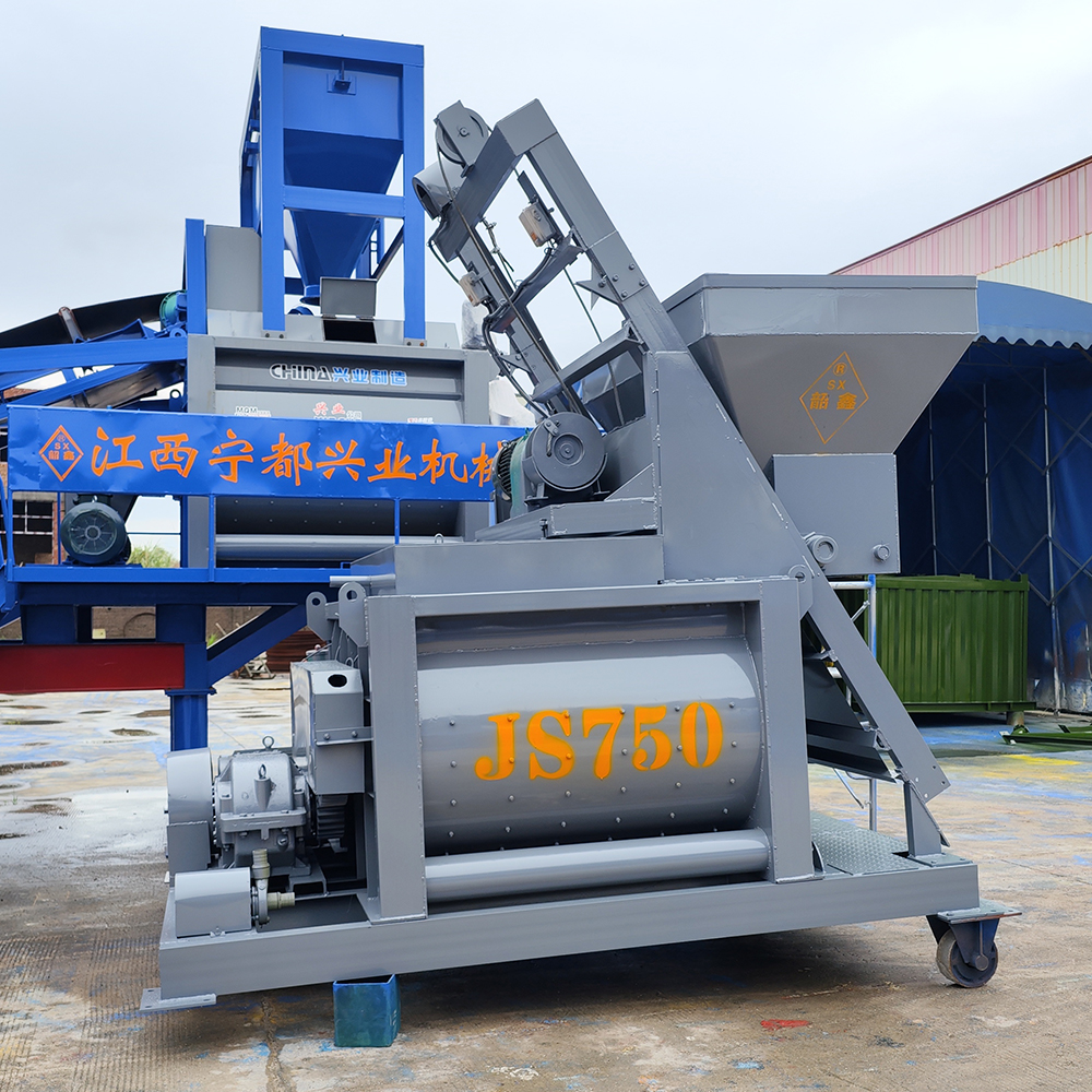 Twin-shaft Concrete Mixers